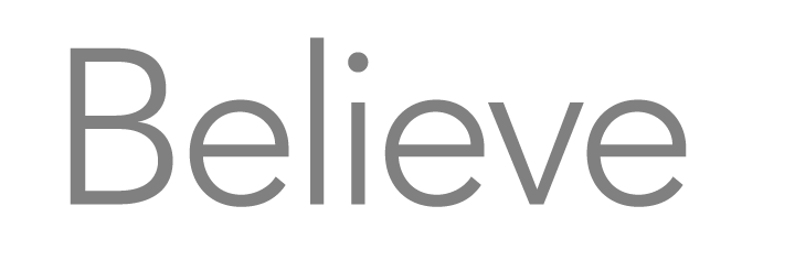Believe logo