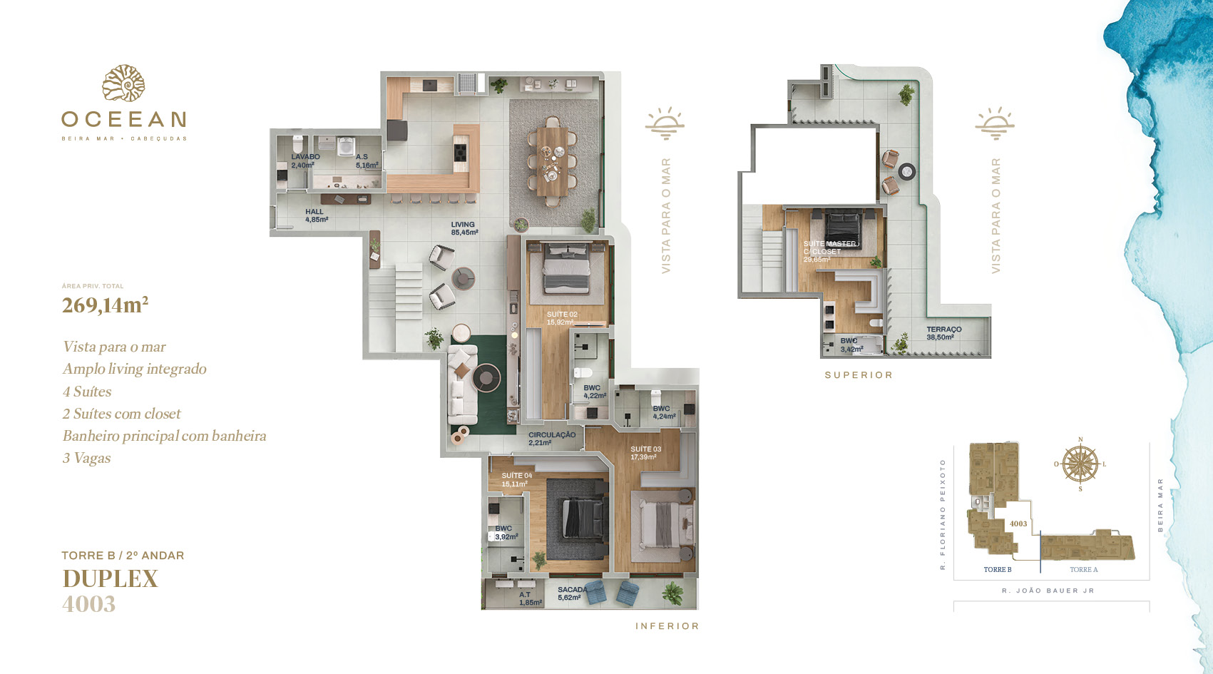 OCEEAN - APTO DUPLEX 4003